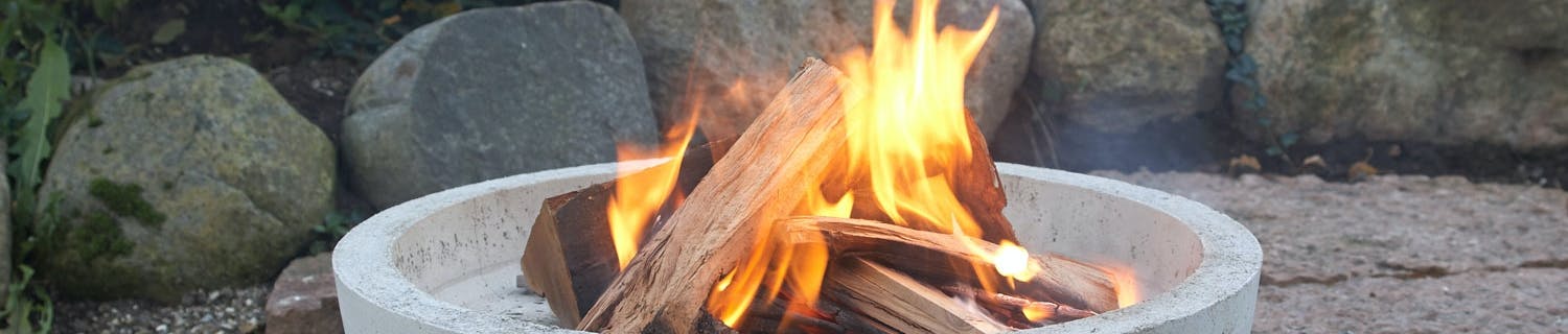 Gjut ett eldfat på det enkla sättet Eldfat betong, fågelbad betong göra själv